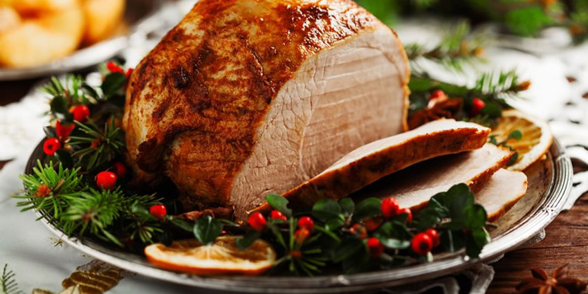 Pernil assado na cachaça 